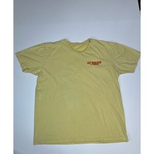 JJ Crew & Mopro Graphic T Shirt Florida Van Surf Yellow Short Sleeve Men's Large